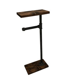 Hanah Home Boruraf178 Gancho de Tubo de Madera de Abeto y Metal